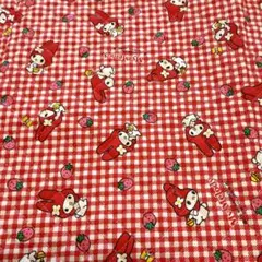 【平成レトロ＆超激レア】値下げ中☆マイメロディ赤チェックキルト　変形サイズ