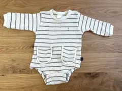 tête à tête ストライプロンパース 70