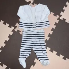 Jacadi カーディガン　足つきパンツのセット3M 60cm