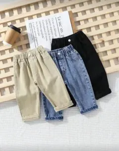 シーイン　ベビー パンツ 3点セット（ベージュ・デニム・ブラック）