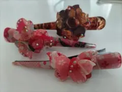 和風 ヘアクリップ 3個セット