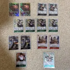 【No.4】ワンピース トレーディングカード１４枚セット　ロロノア・ゾロ