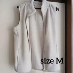 フリース ジップアップ ベスト クリーム色 新品タグ付き