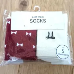 プティマイン　GIRLS　リボンソックス　2P