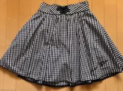 メゾピアノJr.ブラックチェック スカート150