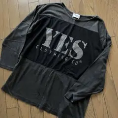 赤川英　ロンT 長袖Tシャツ　オーバーサイズ　ビックシルエット　メッシュ