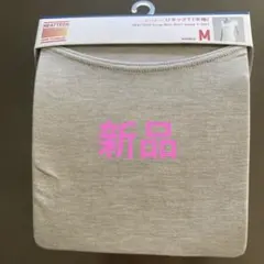 ユニクロ　ヒートテック グレー　半袖UネックTシャツ M