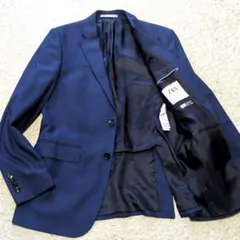 9-4 ZARA ザラ　テーラードジャケット　青