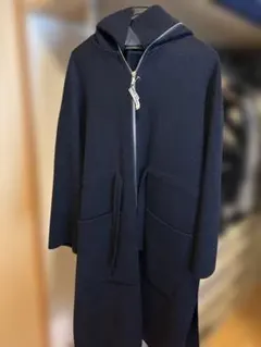 Mila Owen ネイビー フード付きロングコート サイズF