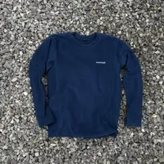 ネイビー ロゴ刺繍 フリーストレーナー mont-bell