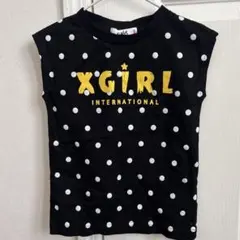 お値下げ♡ X-girlStages ドット ノースリーブ Tシャツ 100cmのサムネイル