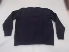 ユニクロ ウォッシャブル ミラノリブクルーネックセーター ネイビー Lサイズ