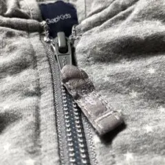 GAP 130cm グレー 星柄薄手パーカー