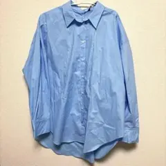 ZARA 水色 シャツ S