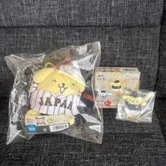 サンリオくじ　侍ジャパン　WBC タイトーくじD賞　F賞　2点 ポムポムプリン