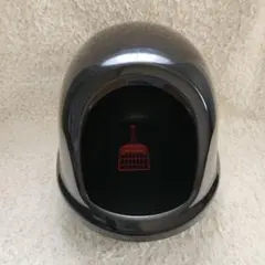 黒いドーム型猫用トイレ スコップ付きのサムネイル