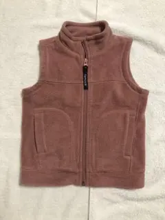 famock フリースベスト 100cm ピンク　くすみカラー