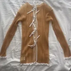LE CIEL BLEU Sheer Rib Knit Topのサムネイル