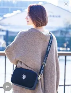 U.S. POLO ASSN. コーデュロイショルダーバッグ ストラップ2本付き