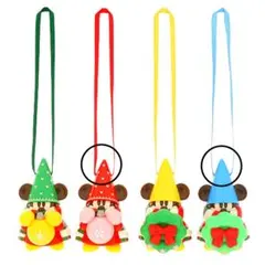 ディズニー　カプセルトイ　リルリンリン　赤 青 2個セット 2023