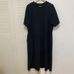 ユニクロ　エアリズム　黒 3XL カットソーワンピース 半袖