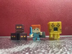 マインクラフト　ミニフィギュア　3体セット　マイクラ