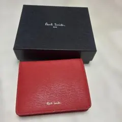 ✨新品✨ポールスミス✨がま口✨三つ折り財布✨PWD824✨ストローグレイ