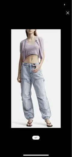 alexanderwang デニムダブルフロントカーペンター ジーンズ