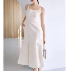 ジャンパースカート ホワイト