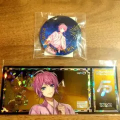 ヒプノシスマイク　オンラインくじ　乱数　缶バッジとチケット風ホログラムカード