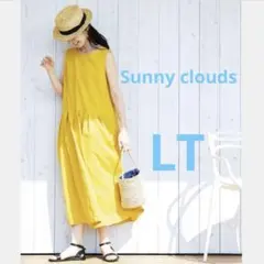 サニークラウズ 陽気なひまわり ワンピース ノースリーブ コットン リネン LTのサムネイル