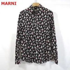 ★良品★マルニ　ヨット柄シャツ　MARNI　サイズ４６（Ｍ相当）のサムネイル
