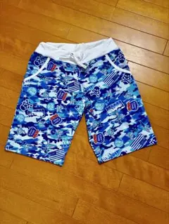 ミカノガール、ブルー、ハーフパンツ、丈50cmのサムネイル