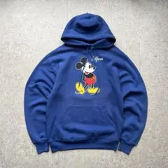 希少 80s~90s ディズニー ミッキー 両面プリントフーディー USA製