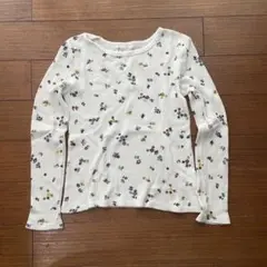 GAP 花柄 長袖カットソー ワッフル生地　サイズ130