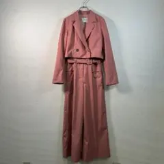 【AMERI】ピンク オールインワン Sサイズ ベルト付