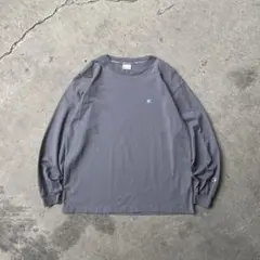 champion チャンピオン ロンT カットソー 長袖 チャコールグレー