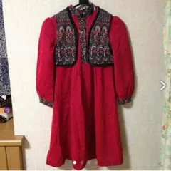 '80 古着 子ども服 レトロワンピース‼︎