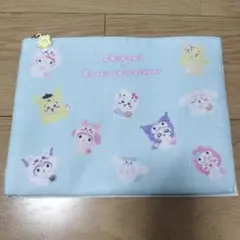 ちいかわ×サンリオ キャラクターズ フラットポーチ