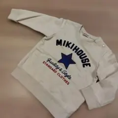 ミキハウス　MIKIHOUSE 星刺繍 トレーナー 90