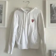 PLAY COMME des GARCONS ダブルハート ジップパーカー　Lのサムネイル