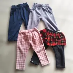 裏起毛ズボン90サイズ、4枚セット