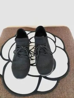 23.5〜24cm（М）ブラックニットスニーカー エアクッションソール