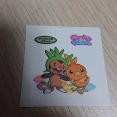 ポケモン 㐧一パン ポケモンパン デコキャラシール ハリマロン&アチャモ