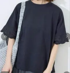 タグ付き未使用品スローブイエナレースコンビニュアンスプルオーバ 半袖Tシャツのサムネイル