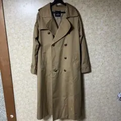 ナノユニバースロングトレンチコート　ウエストベルト付　ベージュ