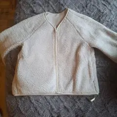 ゆ*ン様 UNIQLO フリースジャケット サイズ36 アイボリー