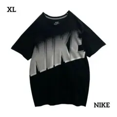 NIKEナイキTシャツビッグプリントロゴカジュアルシャドー柄文字ロゴXL人気古着