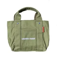 ハワイで人気⭐︎LUSSO SURF マルチポケットトートバッグ　カーキ