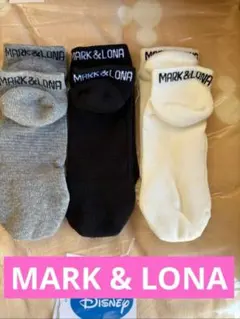 MARK & LONA マーク＆ロナ レディースショートソックス 3足セットのサムネイル